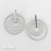 Plain Circular Earrings Sterling Silver